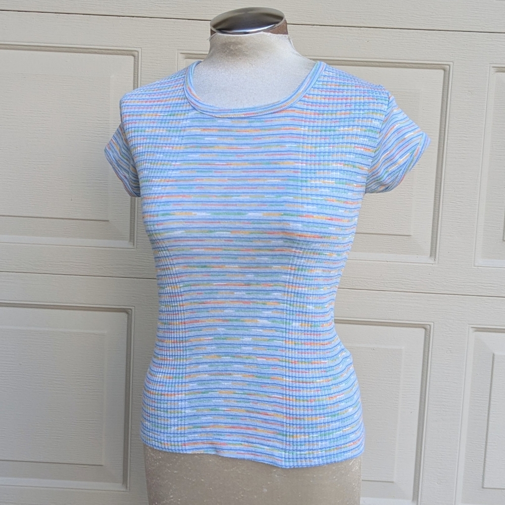1970's VINTAGE T SHIRT spacedyed tee S XS